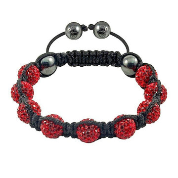 Handgefertigte Shamballa Armband Kristallkugeln BR45